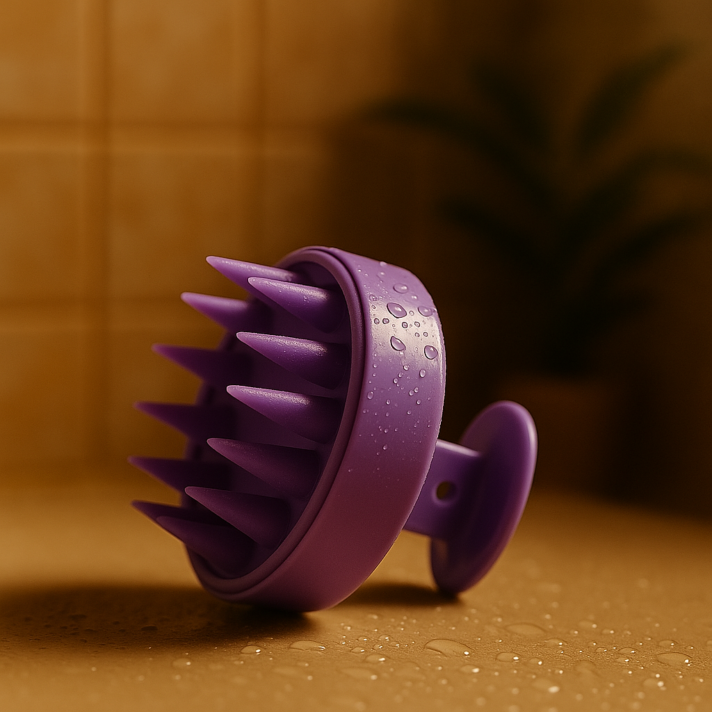 Silicone Scalp Massager Brush – Anti Hair Loss & Stress Relief