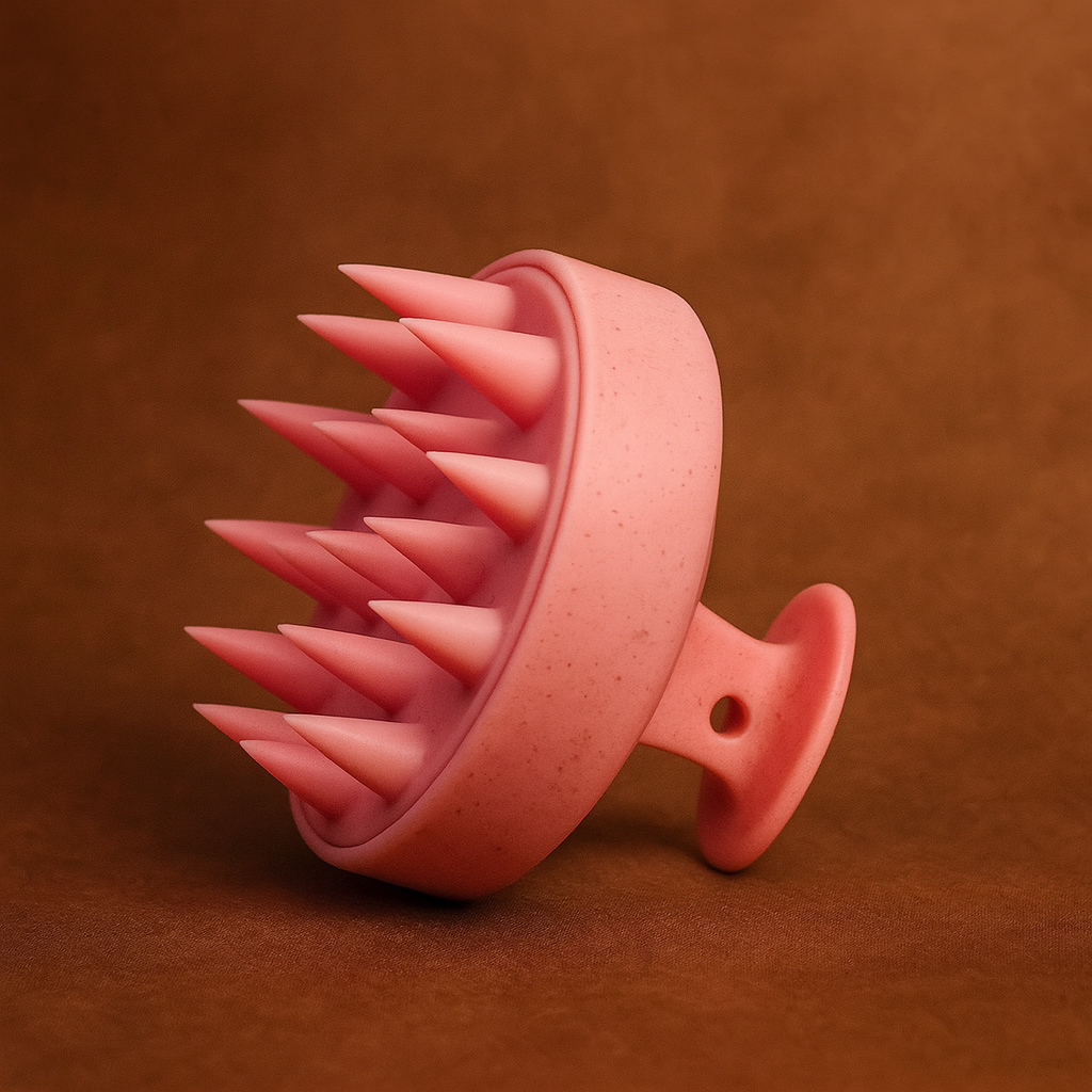 Silicone Scalp Massager Brush – Anti Hair Loss & Stress Relief